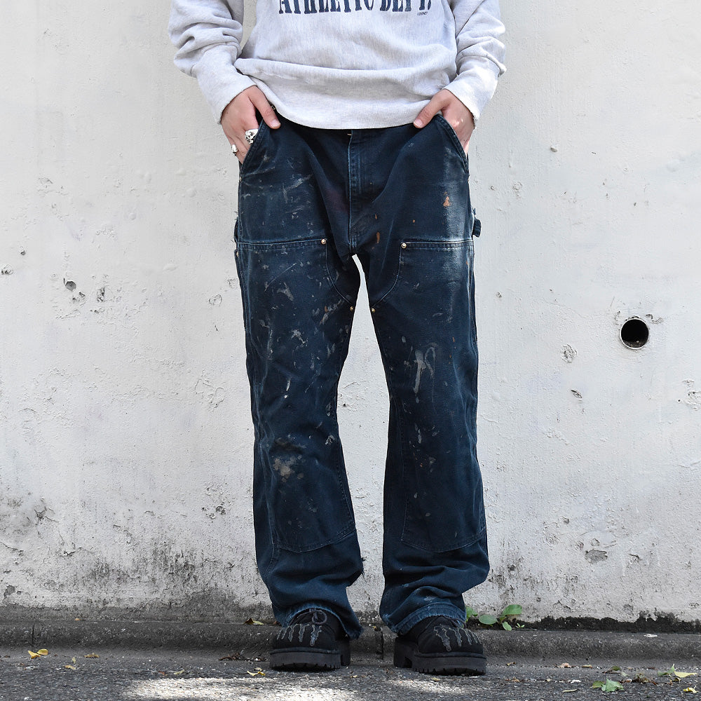 ペンキ！ Carhartt ブラック！ ダブルニー ダック ペインターパンツ 240910H
