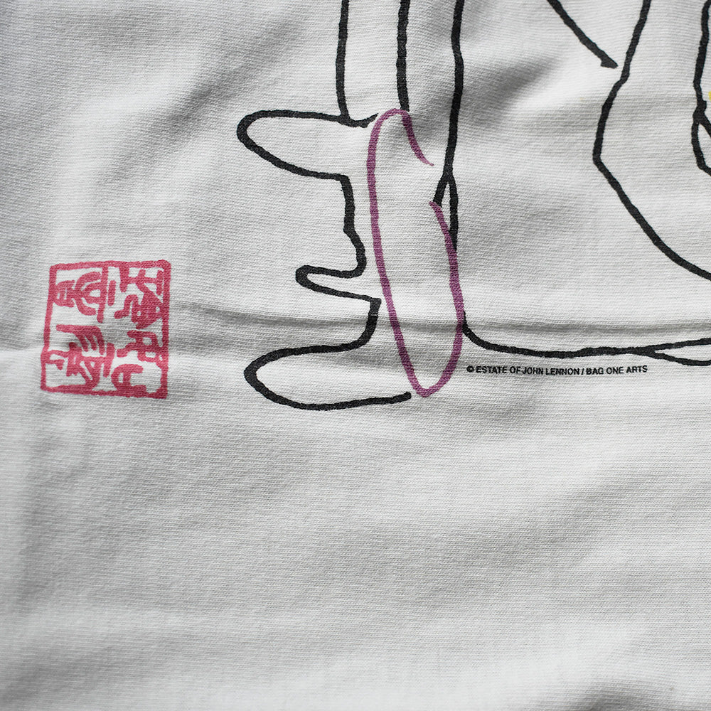 90's John Lennon “Bag One Art” イラストTシャツ 231129H