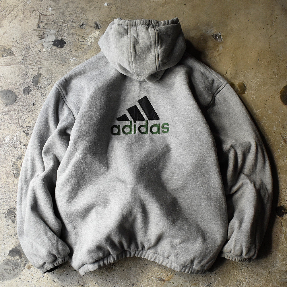 90's adidas リバーシブル フード付きナイロンジャケット 231221