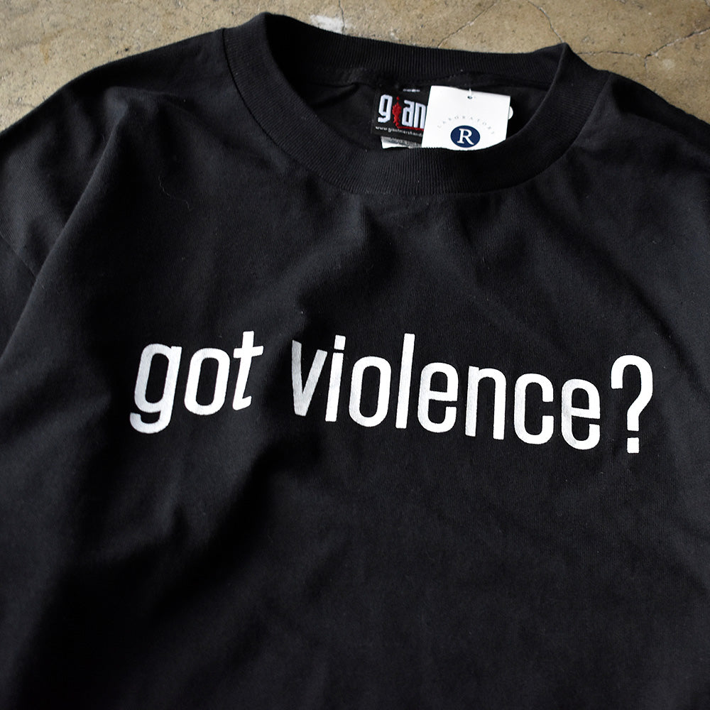 90's Marilyn Manson “got violence？” ロック ロングスリーブTシャツ 250725HT62
