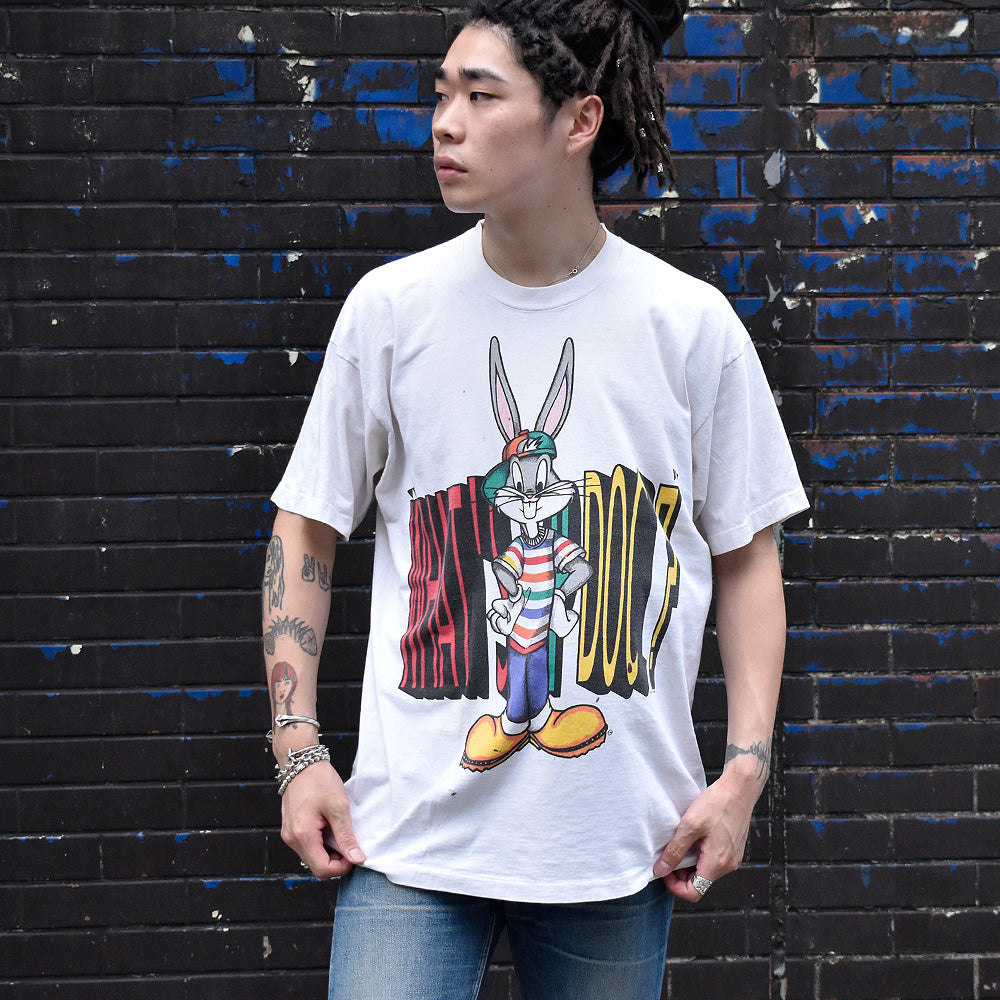 90's Looney Tunes “WHAT'S UP DOC？” バッグス・バニーTシャツ USA製 240808H