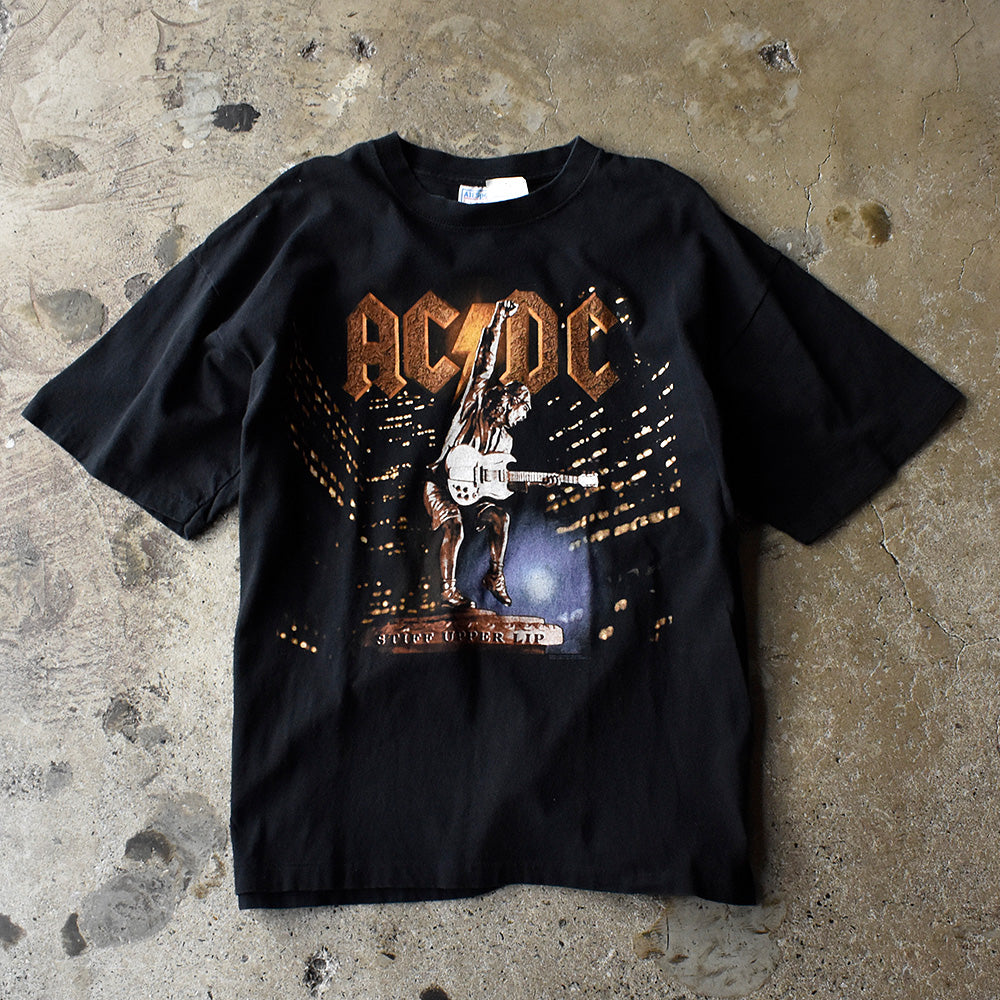 エーシー・ディーシー Stiff Upper Lip ジャケットデザイン ツアーTシャツ 2000年 USA製 古着
