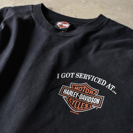 Y2K Harley-Davidson “THUNDER MOUNTAIN” バー＆シールド ロゴ Tシャツ USA製 240527