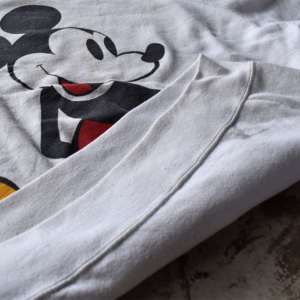 90’s Disney “Mickey” キャラスウェット USA製 231106