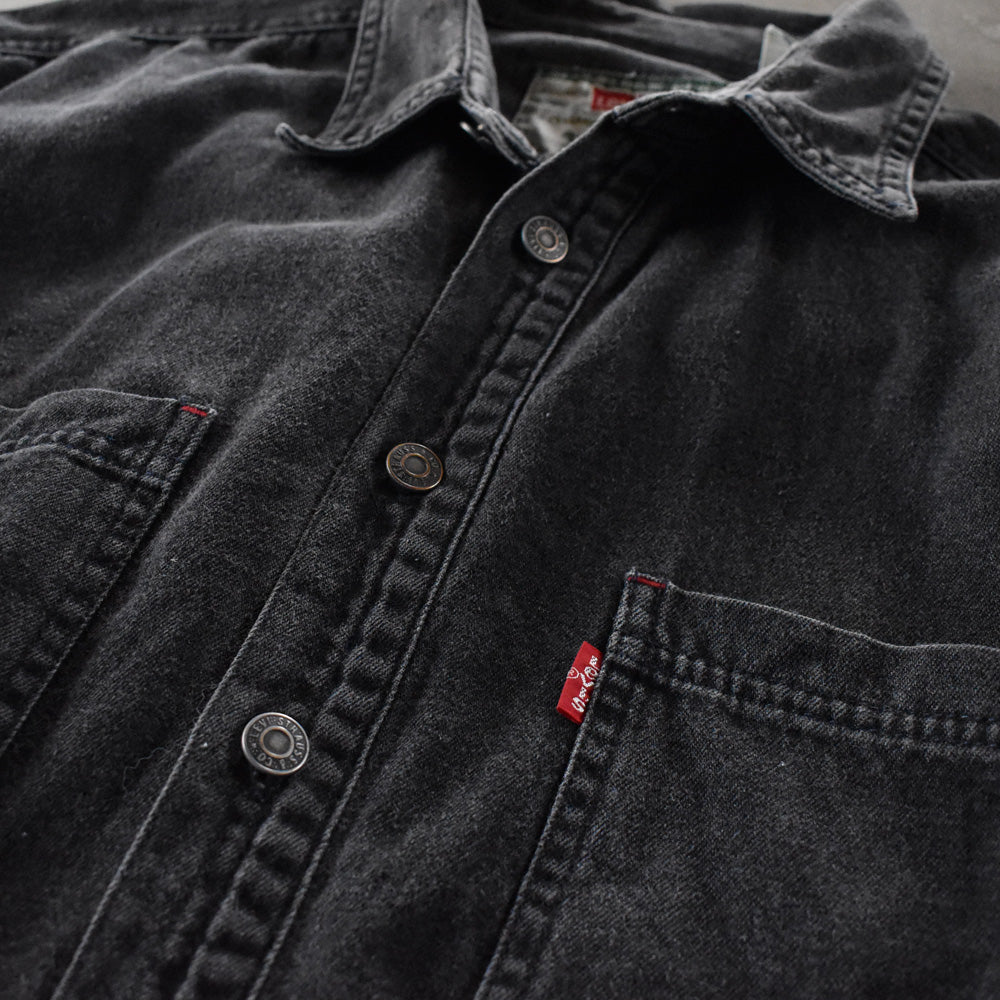 90’s Levi’s ブラックデニムシャツ 240322