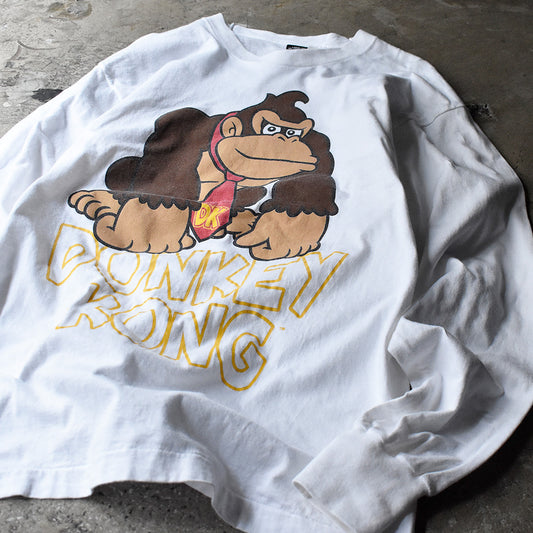 90's SPACE JAMタグ “DONKEY KONG” ロングスリーブTシャツ! USA製 241125H