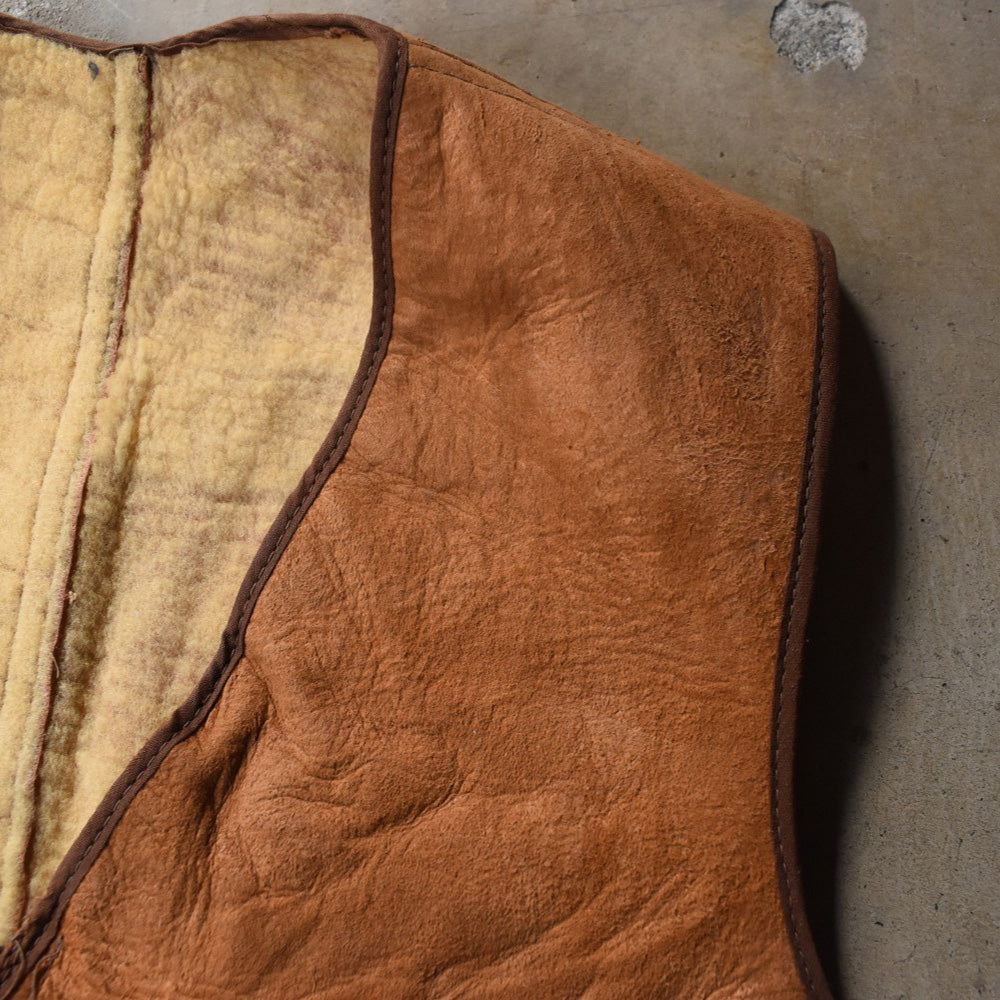 40's CROWN ZIP ムートンベスト 251212H