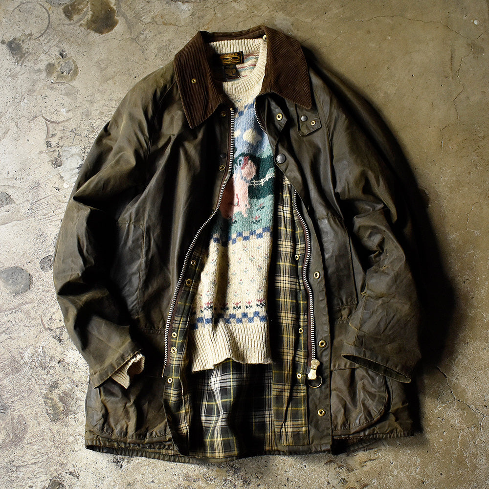 90's Barbour “BEAUFORT” オイルドジャケット 旧3ワラント イングランド製 241220H