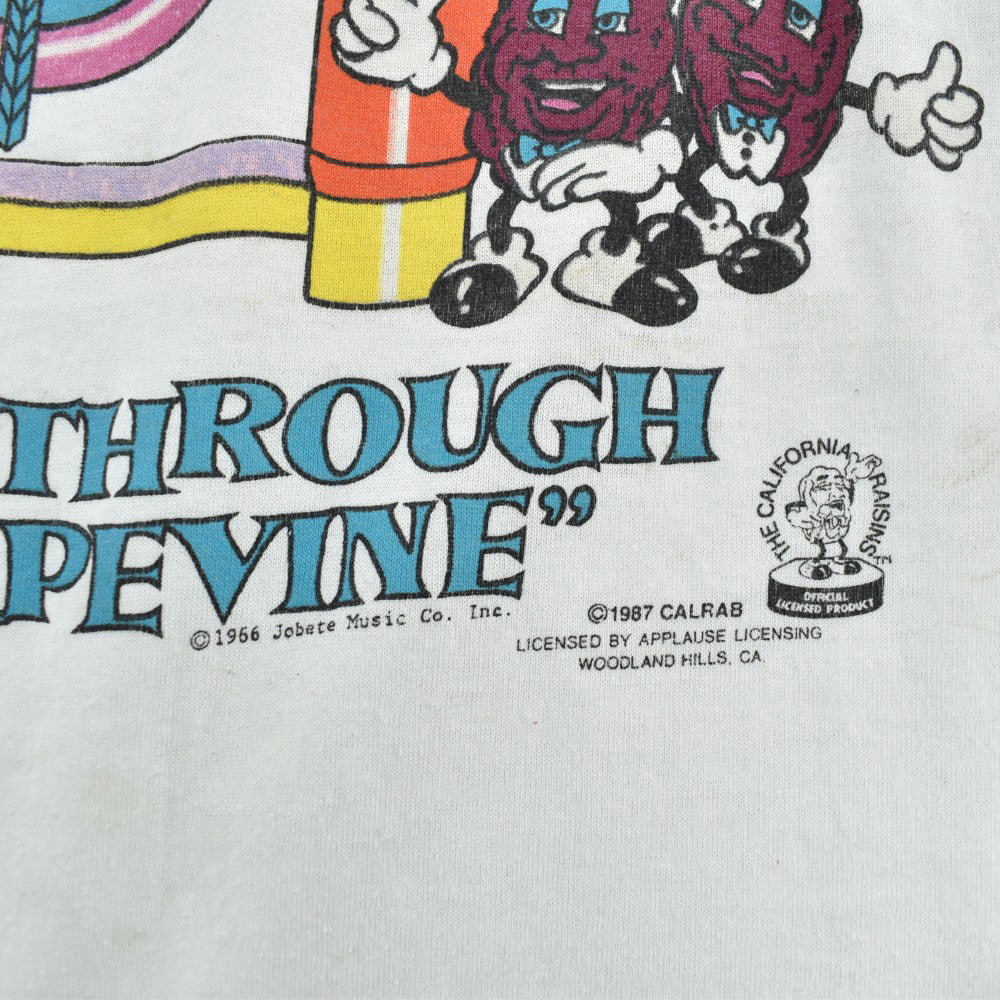 80's The California Raisins "HEARD IT THROUGH THE GRAPEVINE" キャラT 260922H