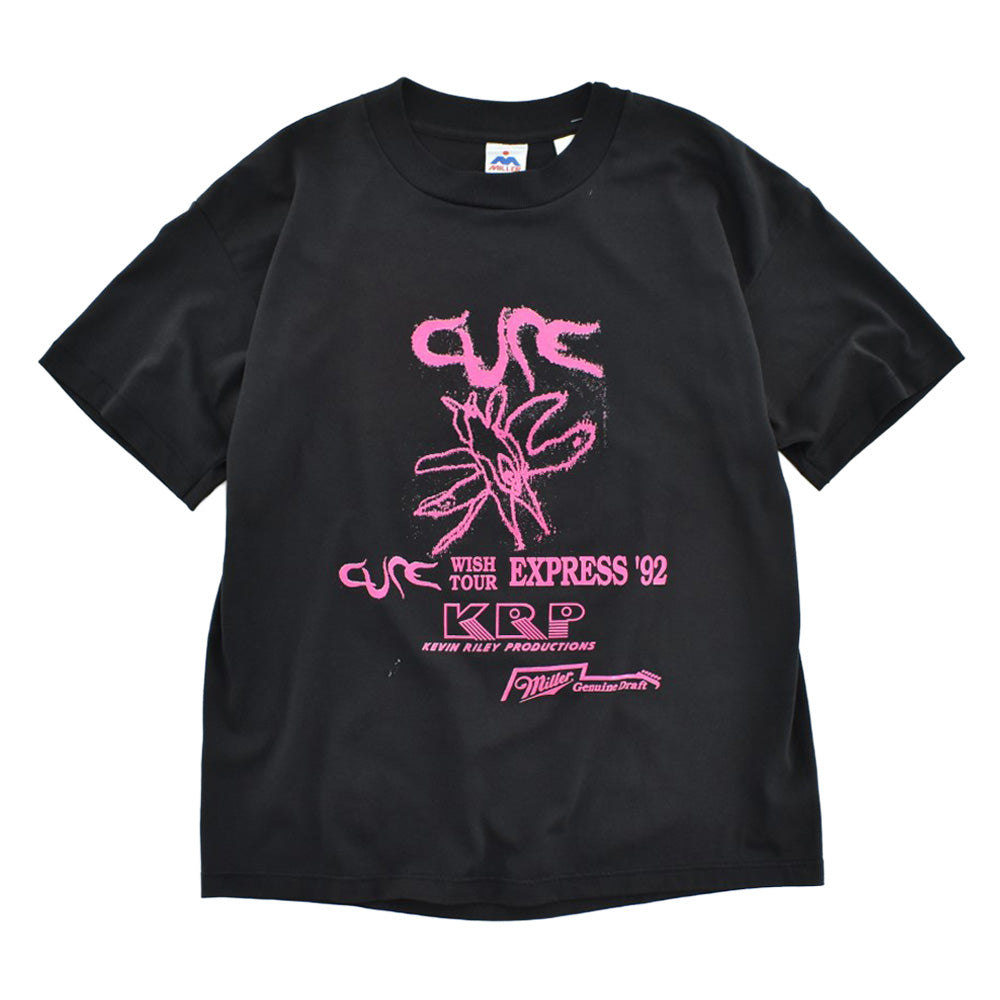 90’s The Cure ザ・キュアー Wish Tour 1992 ロックT ブラック ピンクプリント KEDG The Edge