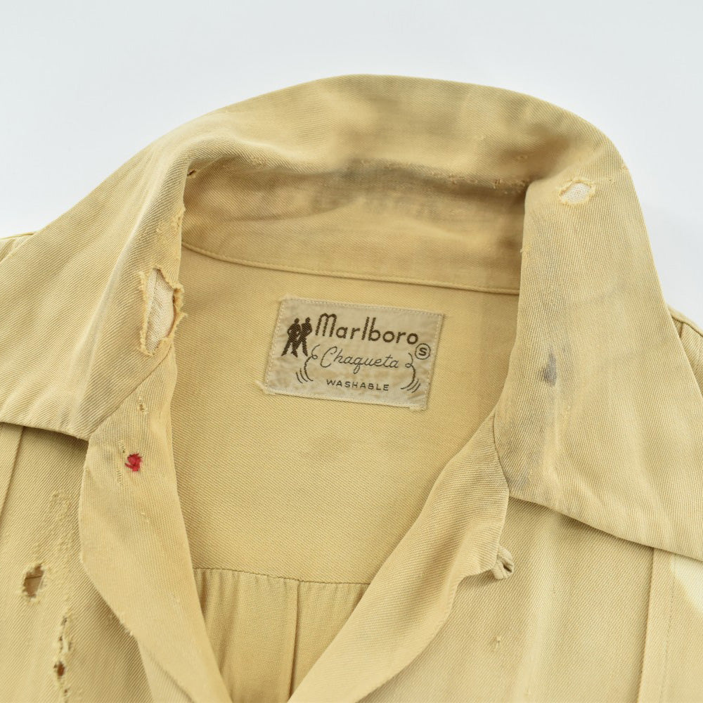 50’s Marlboro "BORO" レーヨン ギャバジン オープンカラーシャツ 260522H