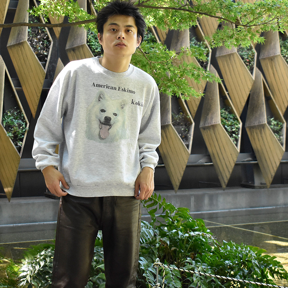 90's “American Eskimo“ Dog スウェット USA製 241008H