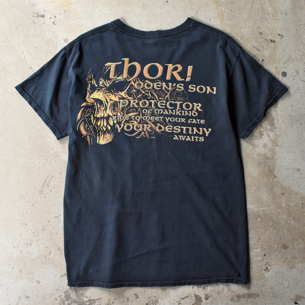 Y2K Amon Amarth “THOR!” メタル ロック Tシャツ 250723