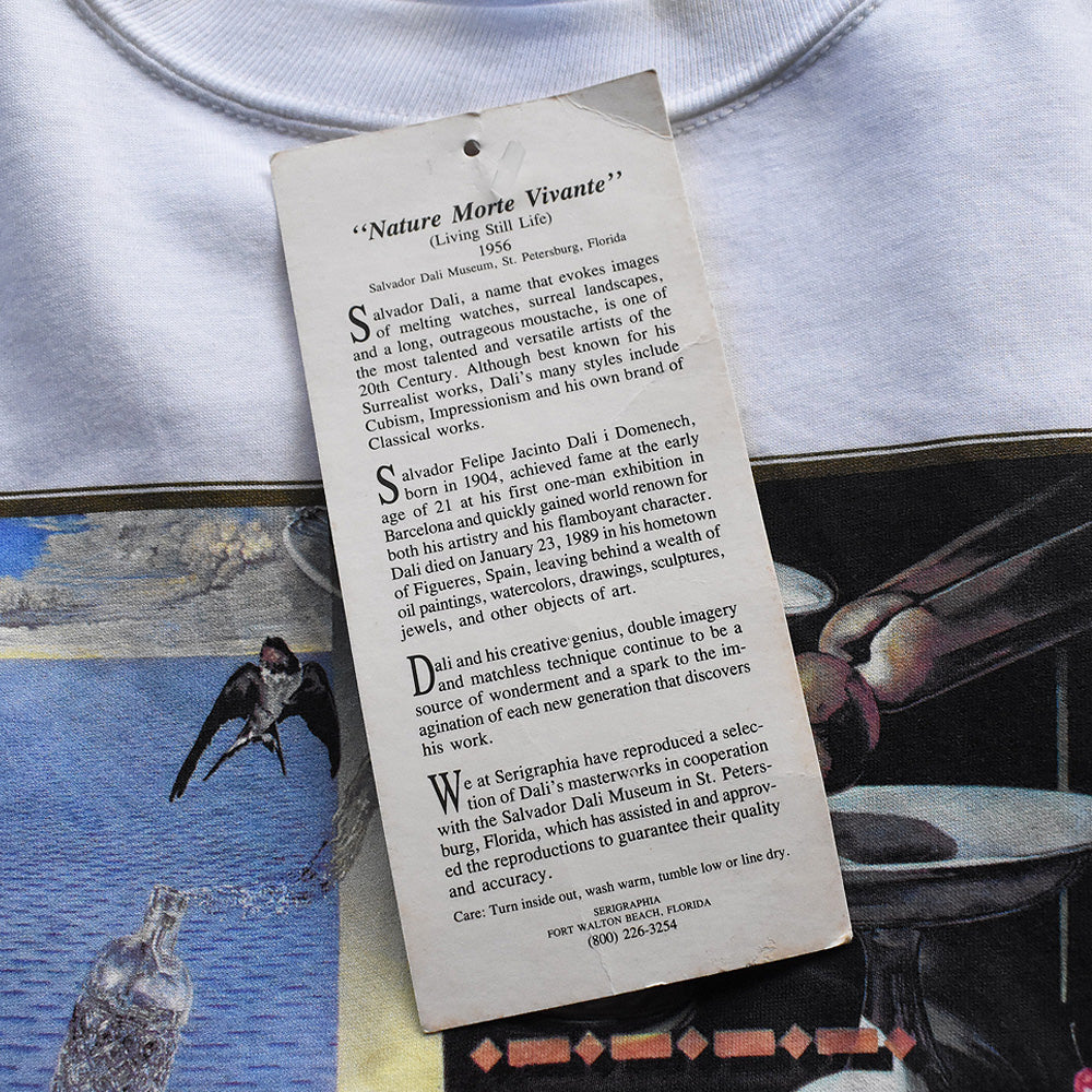 90’s デッドストック！ Salvador Dalí “Nature Morte Vivante (Living Still Life)” アート Tシャツ USA製 250607 (J)