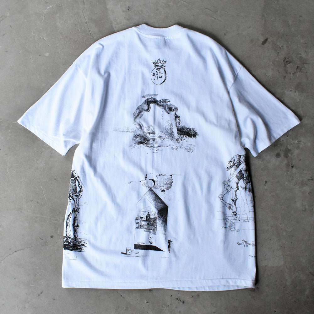 90’s デッドストック！ Salvador Dalí マルチプリント！ アート Tシャツ USA製 250607 (B)