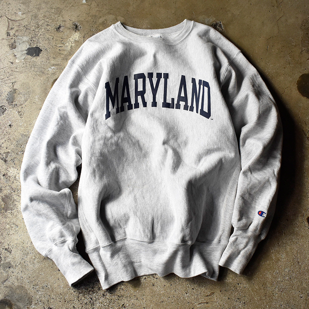 90’s ノンウォッシュ！ Champion "MARYLAND" RWスウェット 241117H