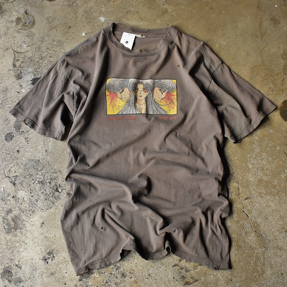 90's HOOK-UPS “Vampire Girl Mika” Skate Tシャツ 231128H