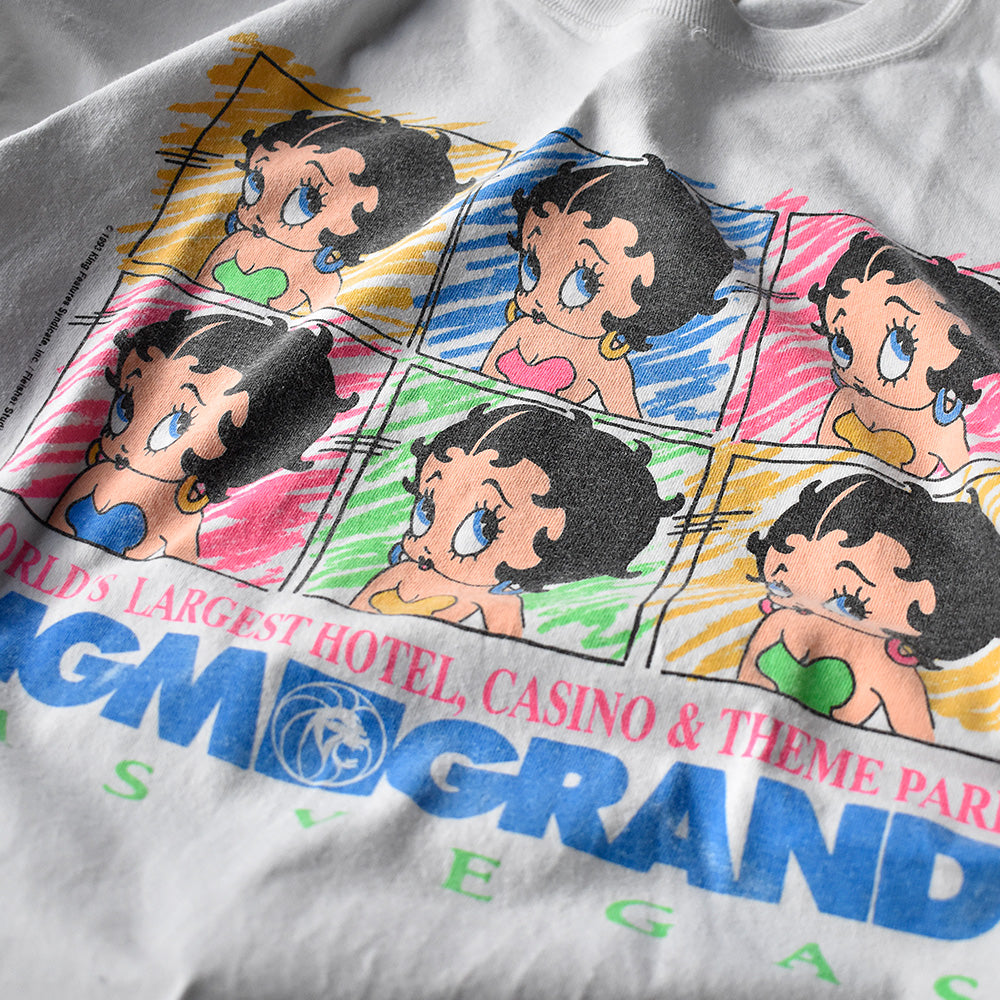 90's MGM Grand Las Vegas “BETTY BOOP” Tシャツ USA製 240318H