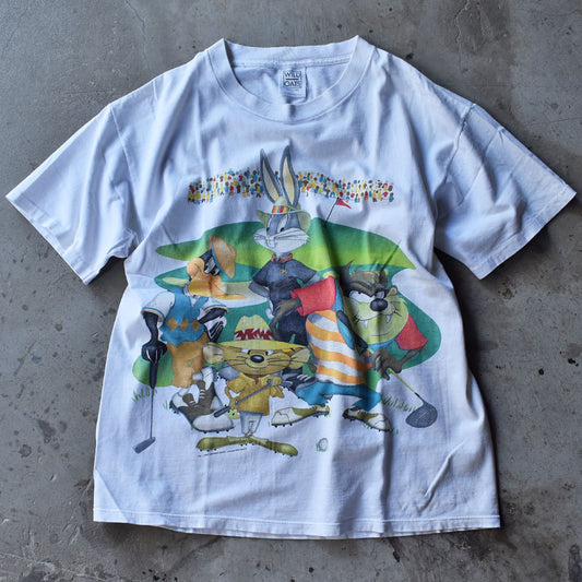 90's　Looney Tunes/ルーニー・テューンズ ”The Looney Tunes Open” Tee キャラTシャツ　USA製　230731