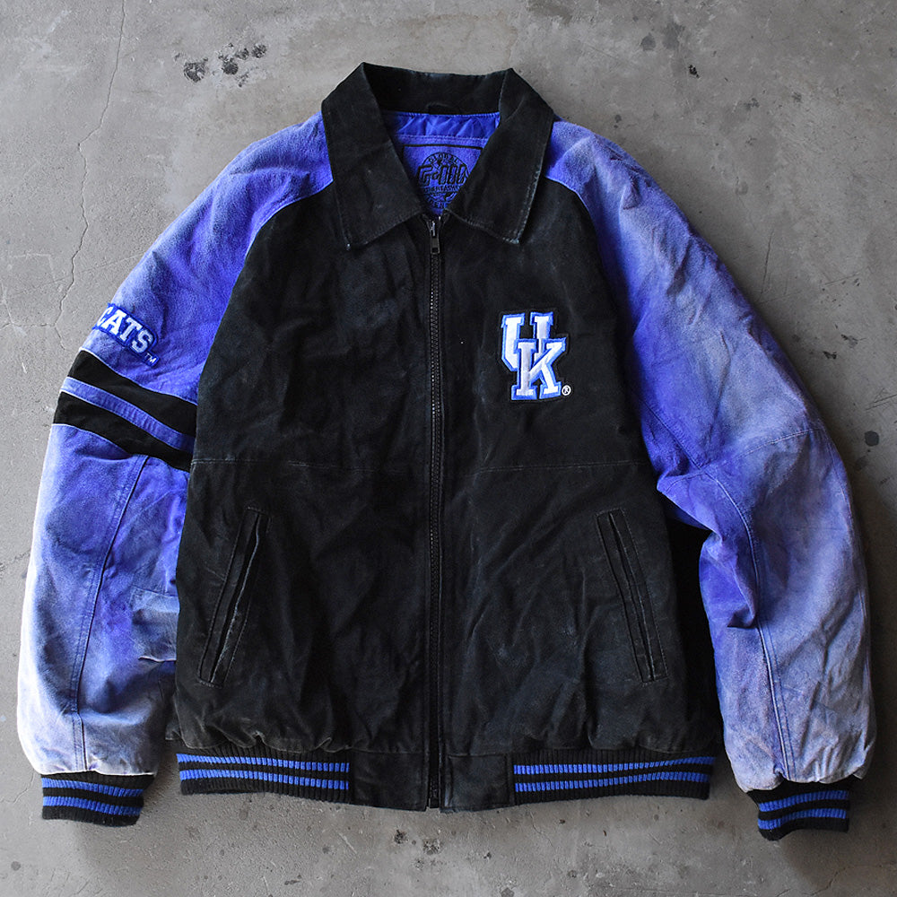 “Kentucky Wildcats” スエードレザー ジャケット 240124