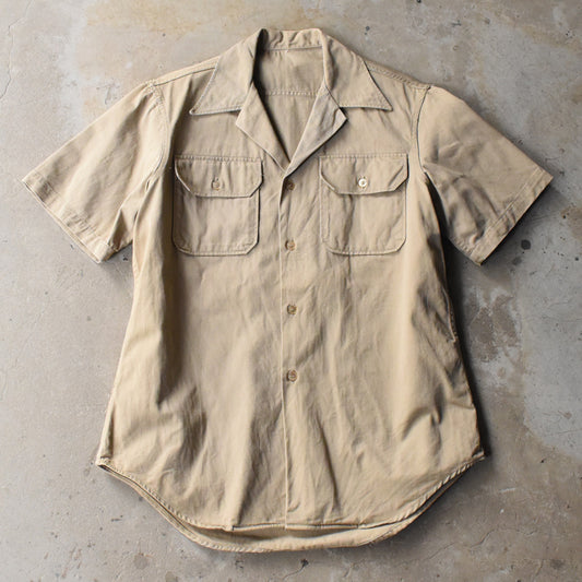 40-50's U.S.ARMY 半袖 チノシャツ 250516