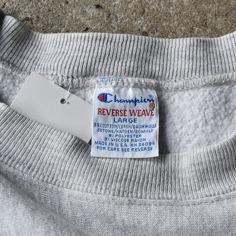 90's Champion “HARVARD” 染み込みプリント RWスウェット USA製 240512H