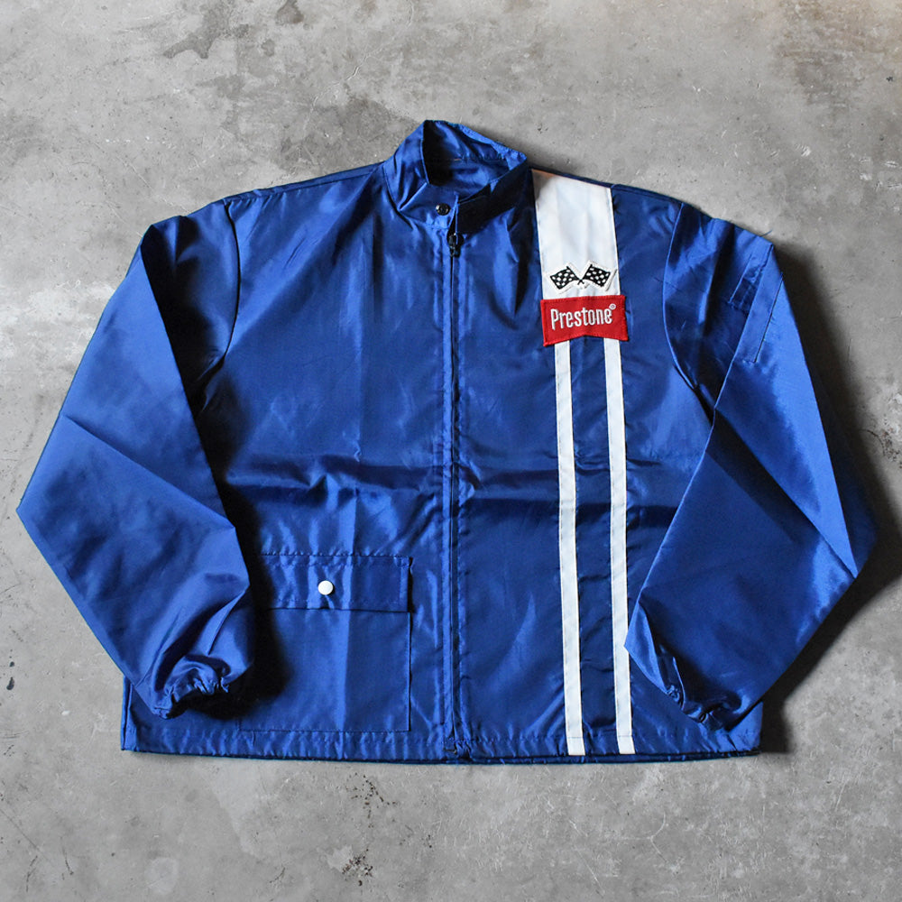 70’s デッドストック！ Prestone ワッペン付き レーシング ナイロンジャケット 250124