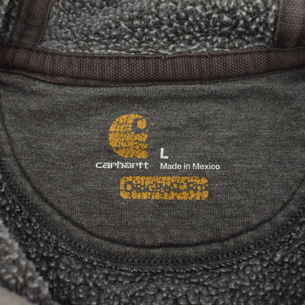 Y2K Carhartt 鬼フェード 袖ロゴ プルオーバーパーカー 260925H