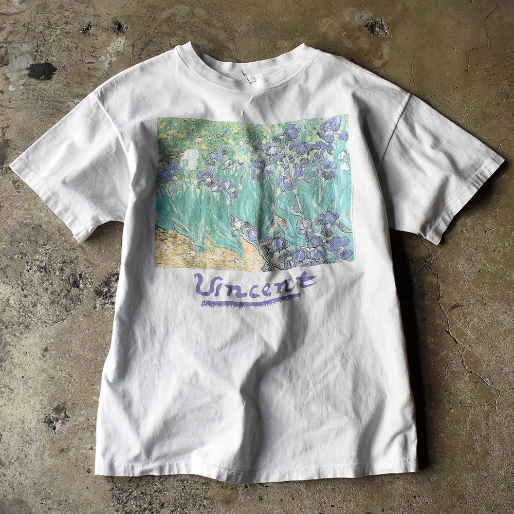 90’s Vincent Van Gogh “アイリス” art Tシャツ USA製 240316H