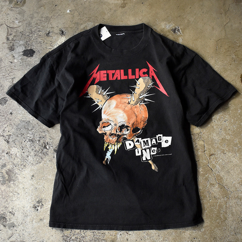 90's Metallica×PUSHEAD “DAMAGE INC” Tour Tシャツ 240128H