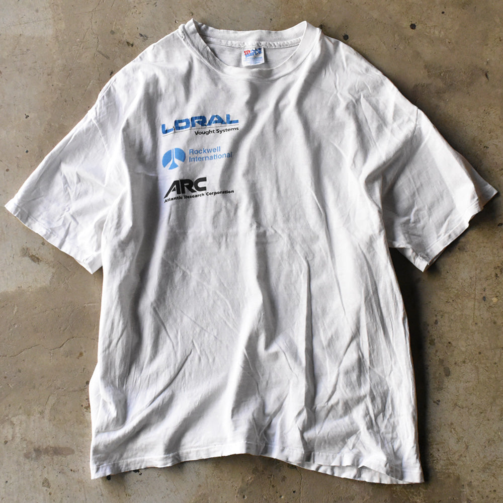 90's Hanes ”Loral Corp / Rockwell International / Atlantic Research Corp”  企業 Tシャツ USA製 240519