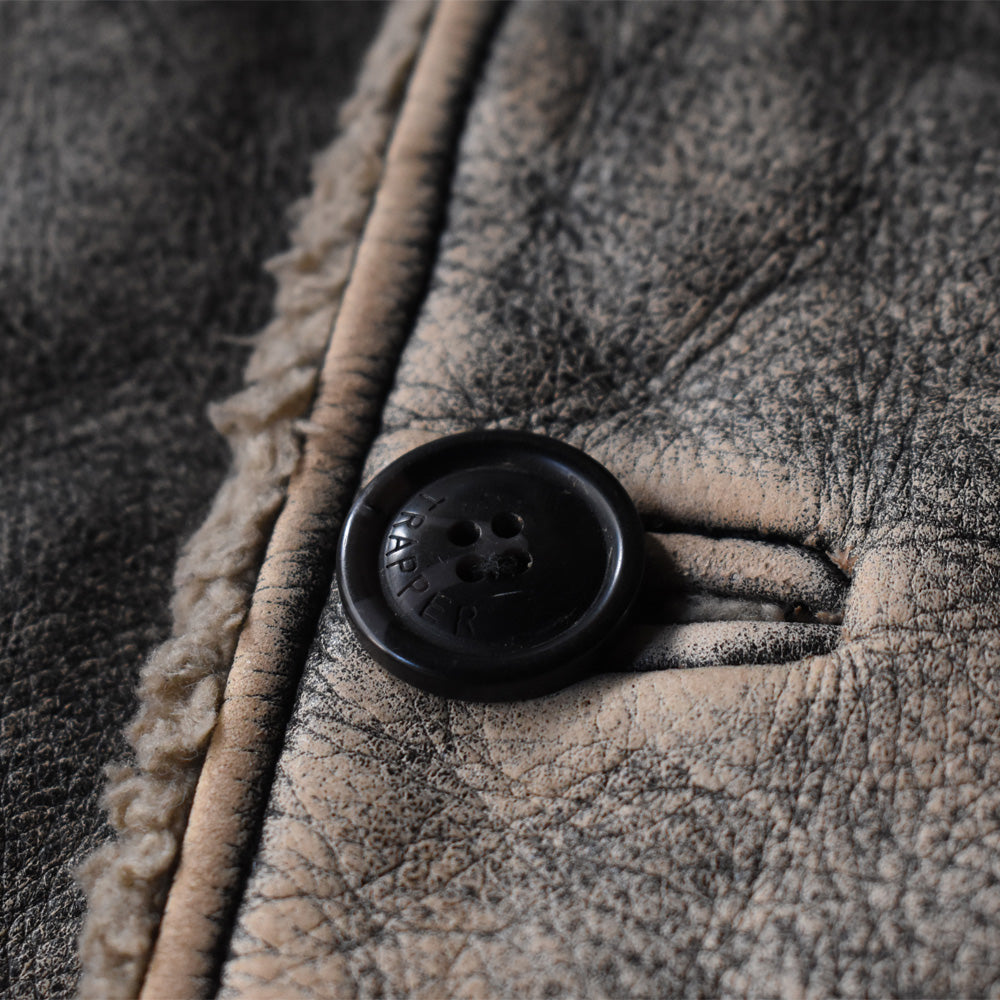 90’s Trapper レザージャケット カーコート 鬼フェード 251118H