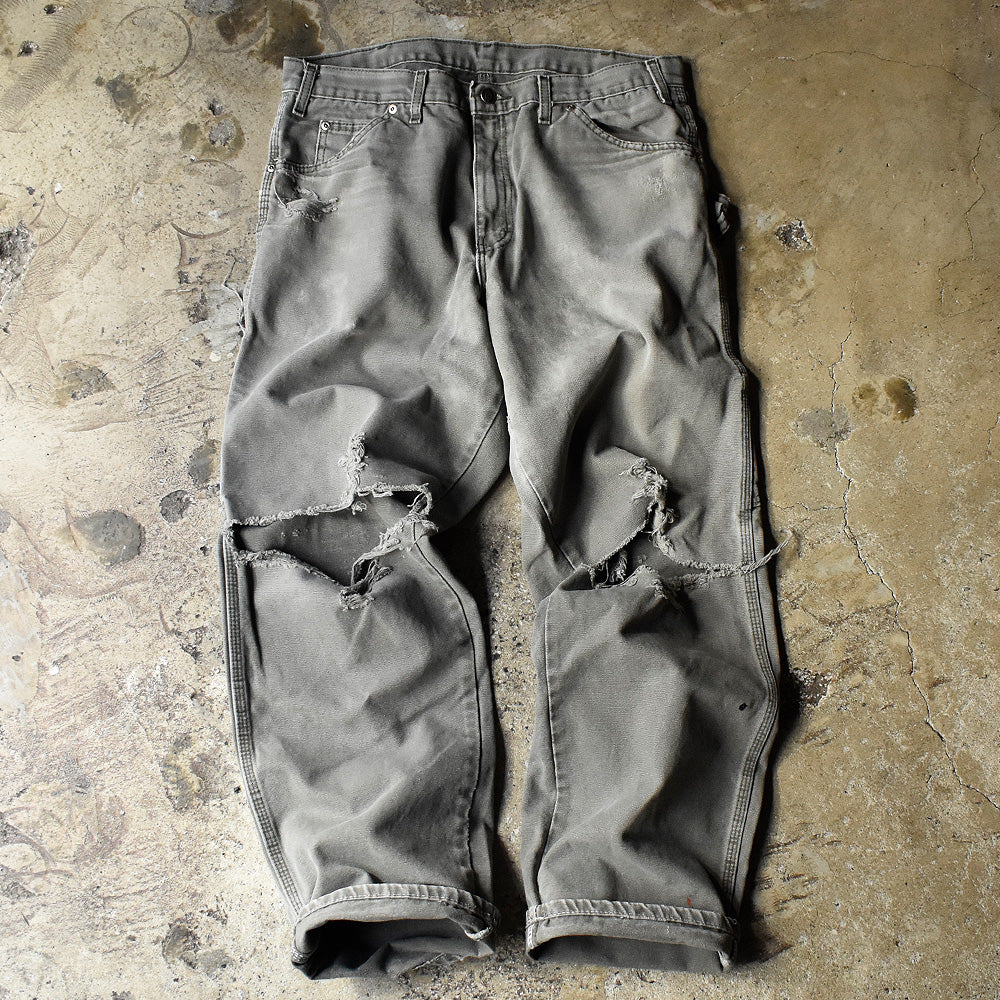 ダメージ！ Dickies コットン ワークパンツ 240122H