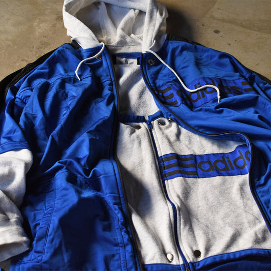 80’s adidas フード ライナー付き トラックジャケット 240621H