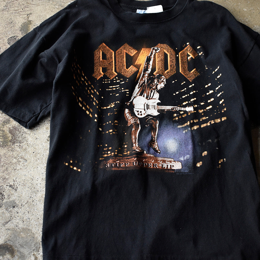 Y2K AC/DC "Stiff Upper Lip" Tour ロック Tシャツ 250806H