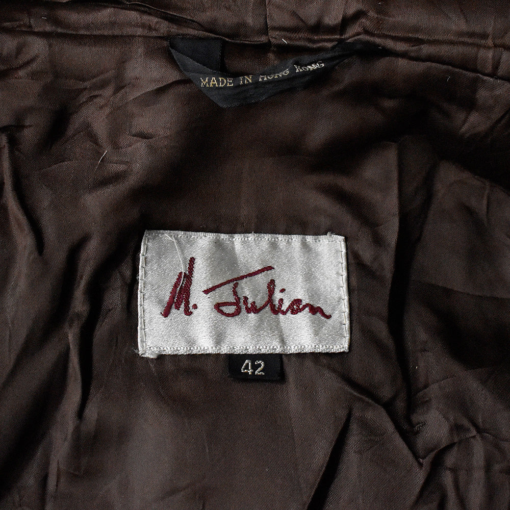 80's M.Julien Real fur フード付きジャケット 231212H