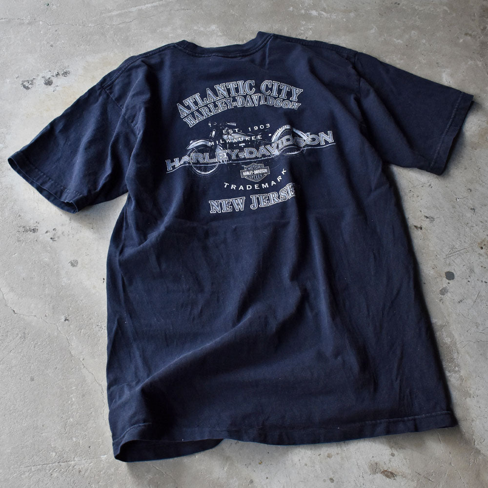 Y2K Harley-Davidson “NEW JERSEY” 両面プリント Tシャツ USA製 240814