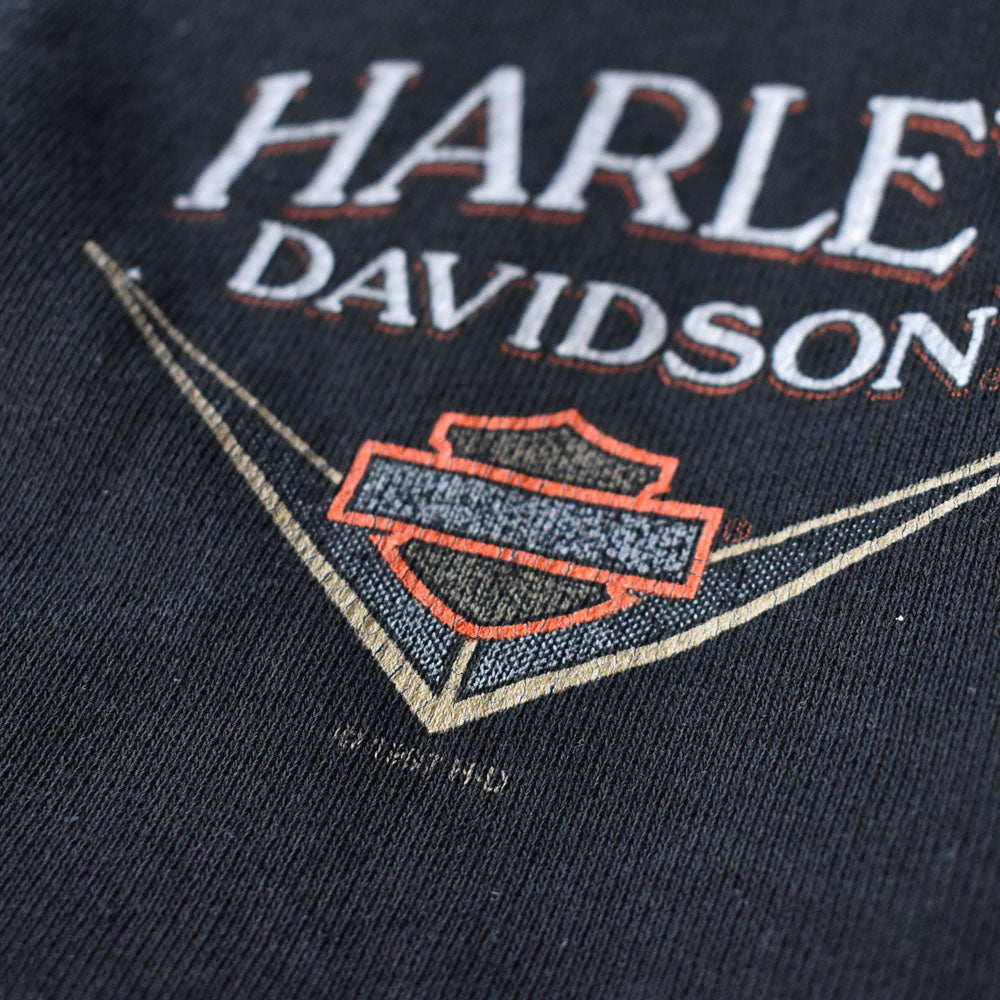 90’s Harley-Davidson ハーフジップ スウェットプルオーバー 230920