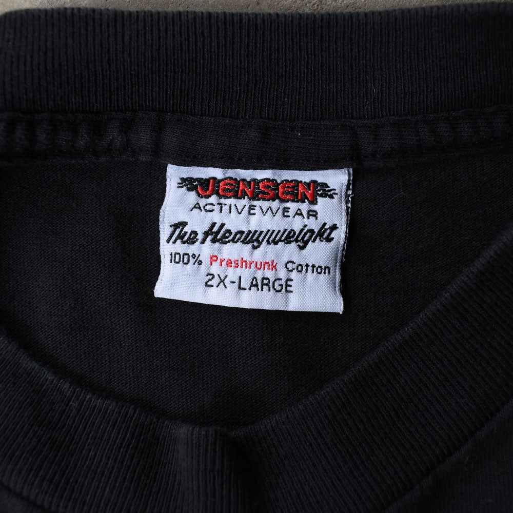 Y2K JENSEN ”BIKEWEEK 2002” ファイヤーパターン！ バイク Tシャツ USA製 250513