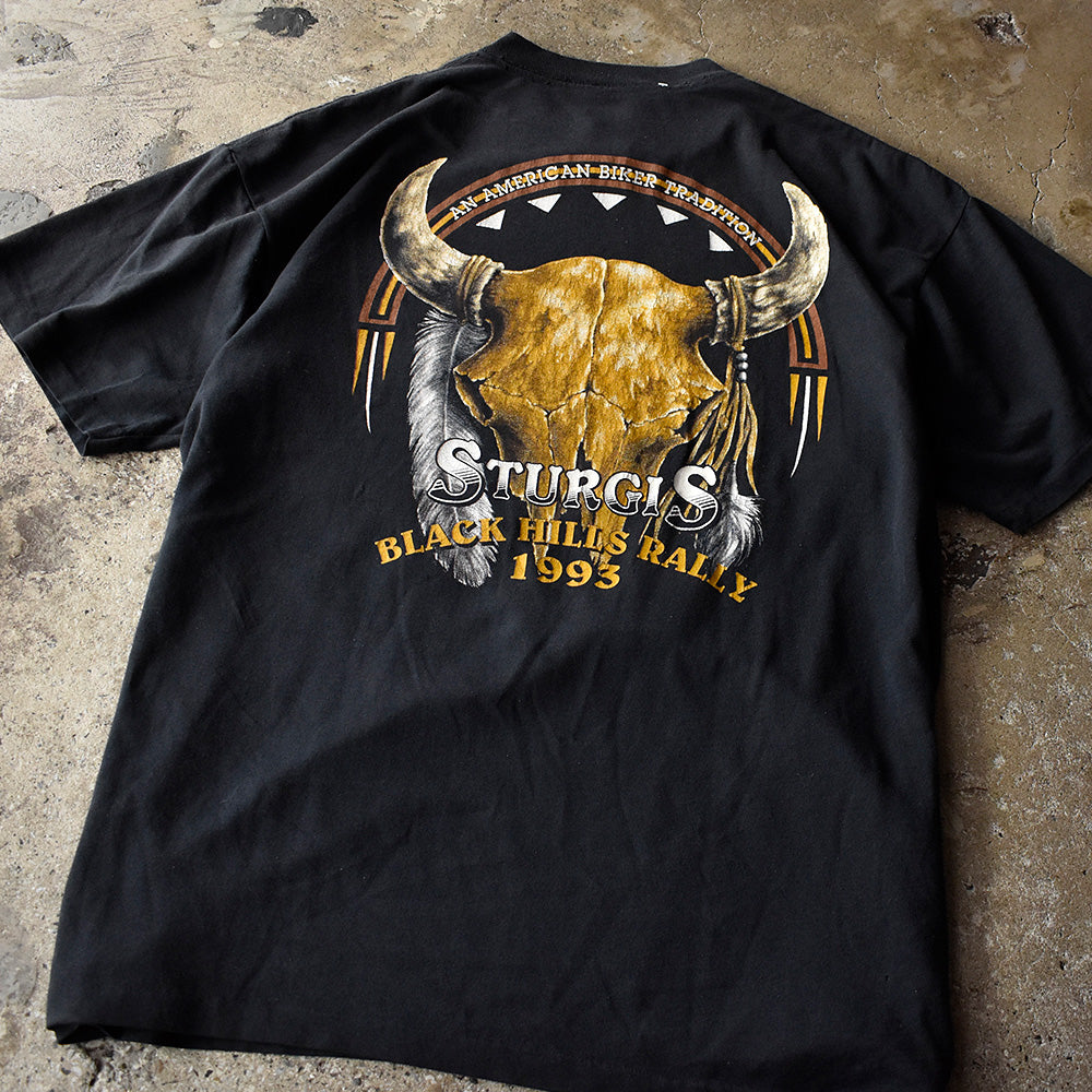 90's “Sturgis Black Hills Rally” スカル バイク Tシャツ 250823H
