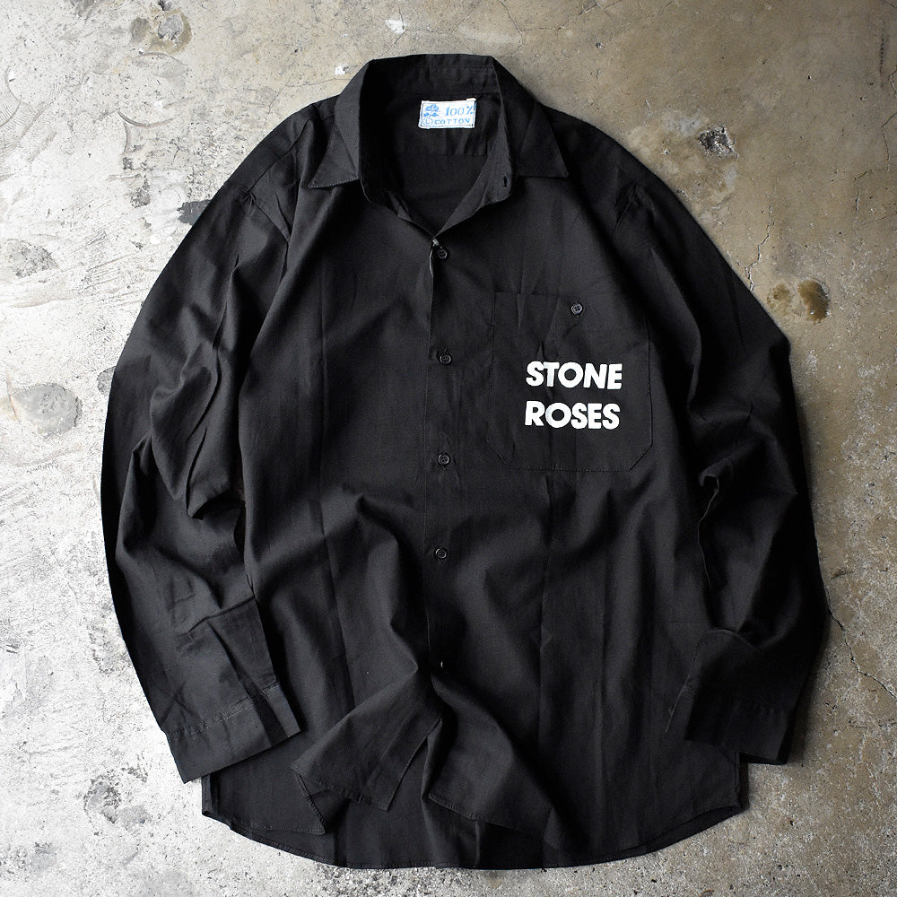 90's デッドストック！ THE STONE ROSES “Ian Brown” コットンシャツ Euro製 240930H