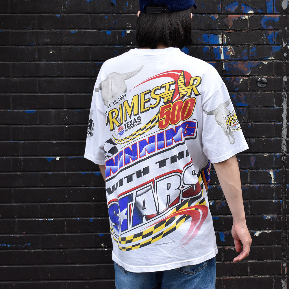 90's AOP！ Racing Tシャツ USA製 240624H