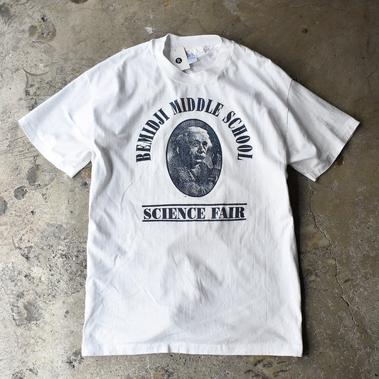90's Bemidji Middle School Science Fair “アインシュタイン” Tシャツ USA製 250511H