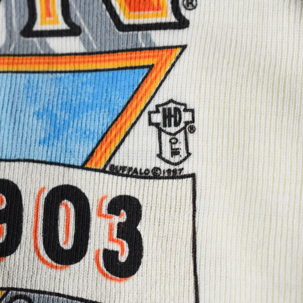 90’s デッドストック Harley-Davidson “stargis” ヘンリーネック ロングスリーブ Tシャツ 250531