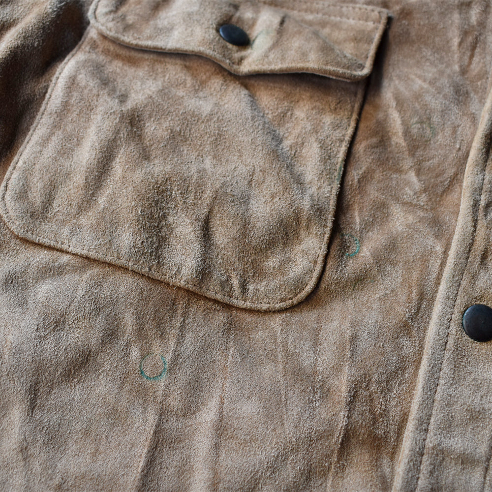 90's Polo Ralph Lauren スエード レザーシャツ 231004