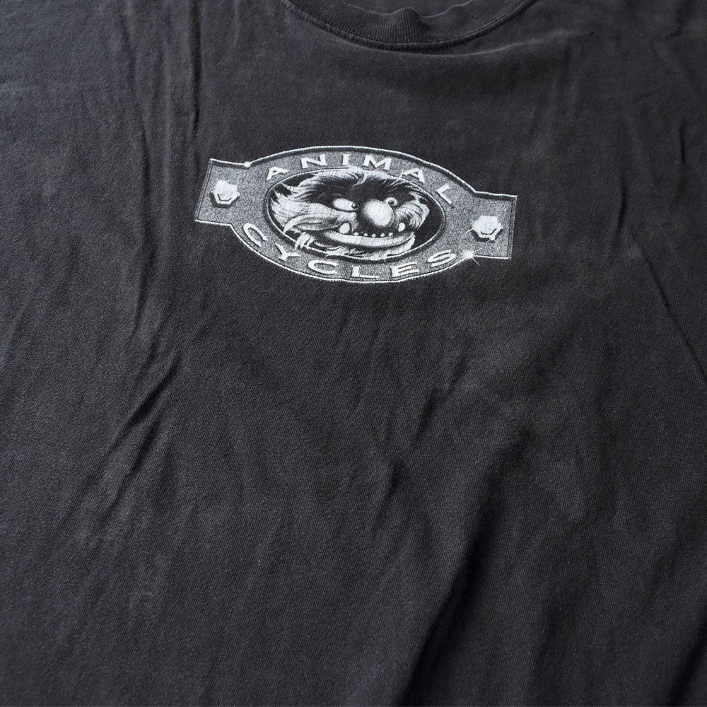 Y2K Muppet show “ANIMAL CYCLES” キャラクター バイク Tシャツ 250923H