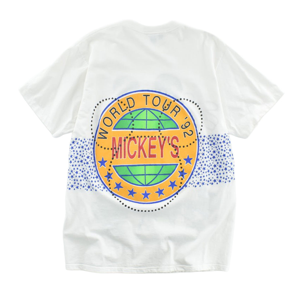 90's Disney Mickey Mouse “World Tour '92” ミッキーTシャツ 260428H