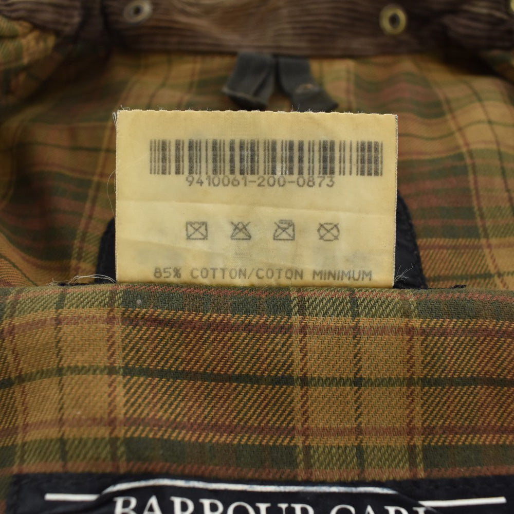 90's Barbour 旧3ワラント "BEAUFORT" オイルドジャケット フード&ピンバッジ付き 260929H