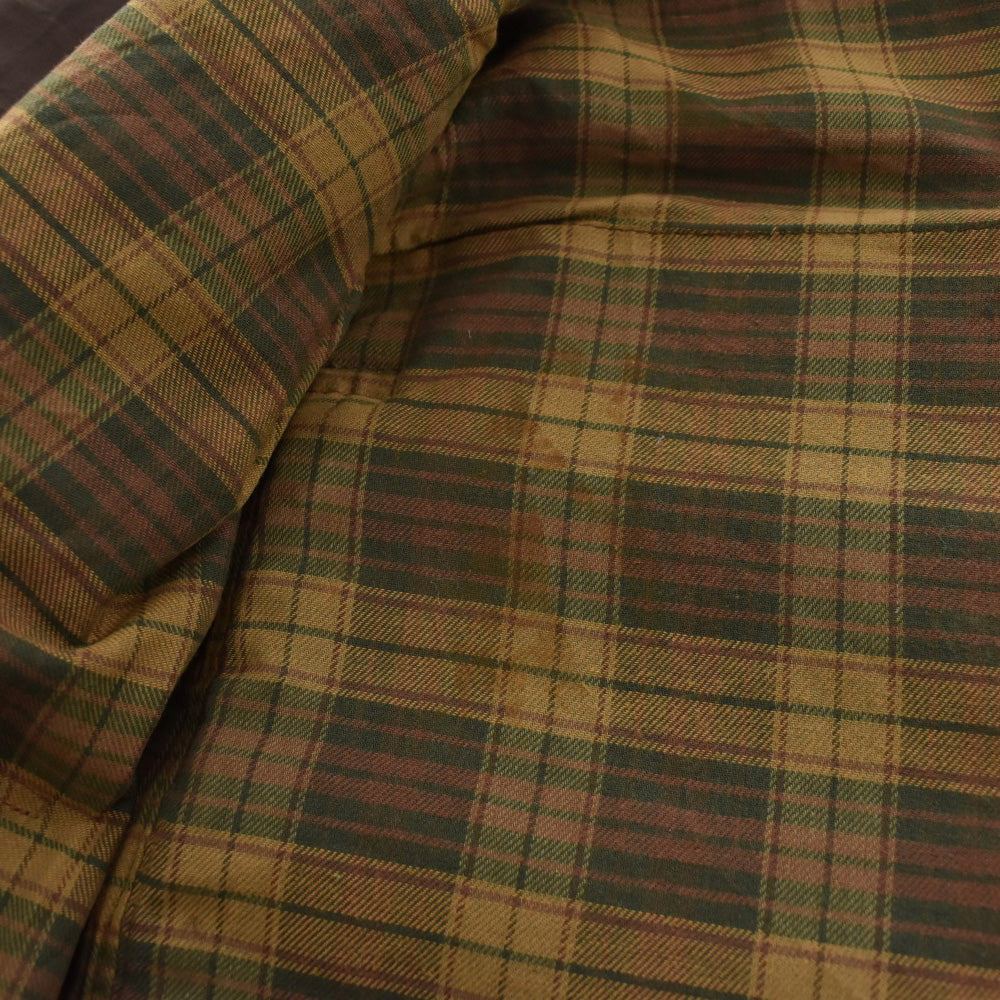 90's Barbour 旧3ワラント "BEAUFORT" オイルドジャケット フード&ピンバッジ付き 260929H