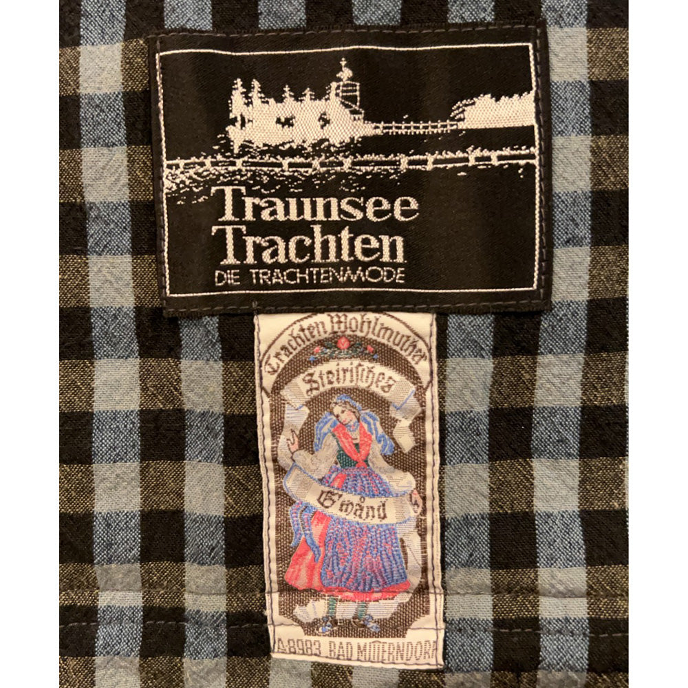 80’s Traunsee Trachten ギンガムチェック チロリアンジャケット 260522H